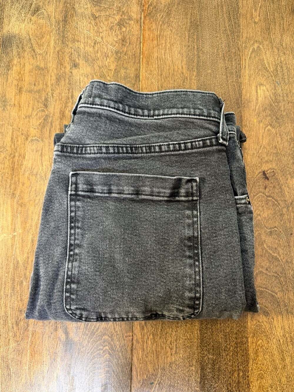 Hollister Baggy Jeans Size 34x32 Black Wash Denim